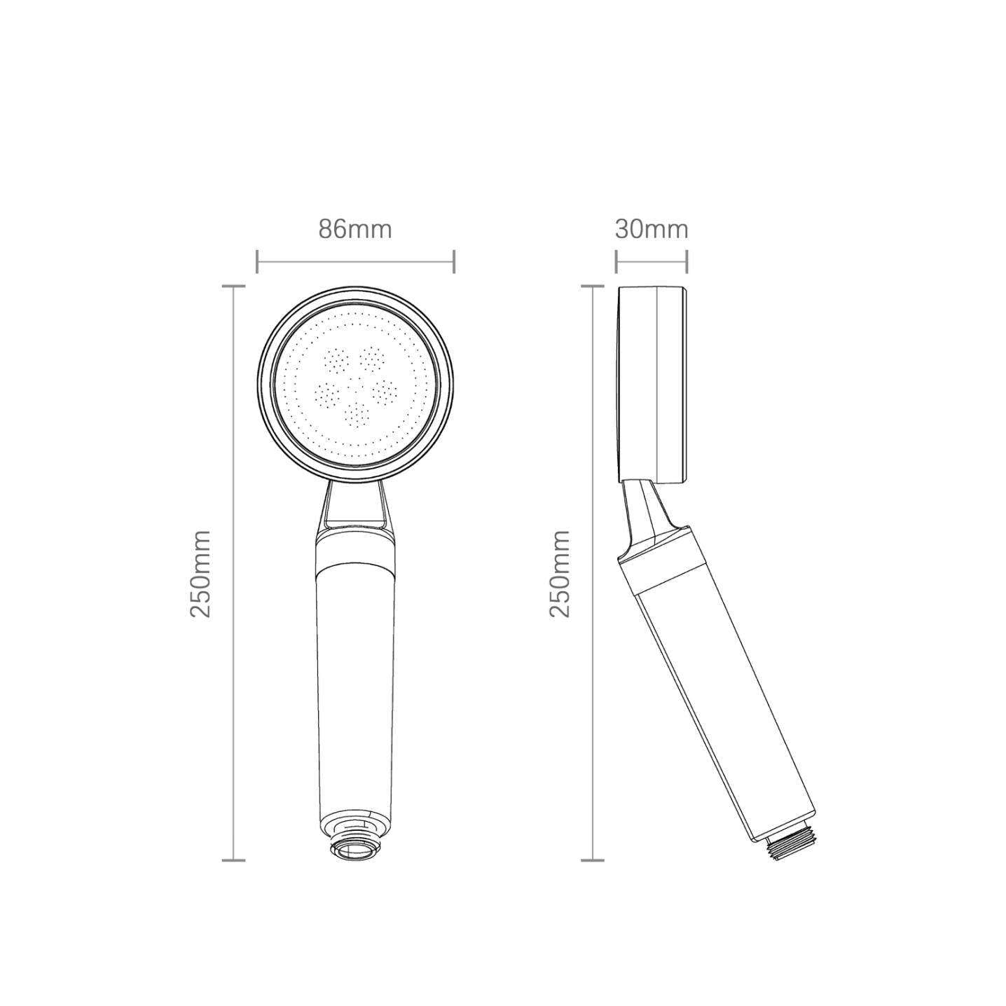 PureFlow - Brusehoved med filter